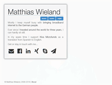 Tablet Screenshot of mwieland.com